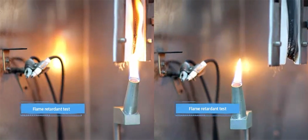 Flame retardant test